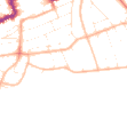 Daytime road noise heatmap for BH5 1AN