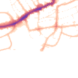Daytime road noise heatmap for BH5 1AS