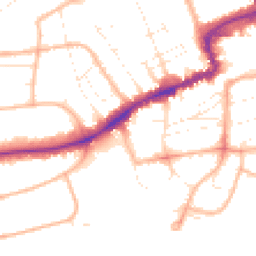 Daytime road noise heatmap for BH5 1AU