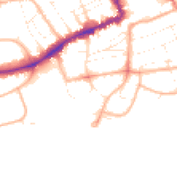 Daytime road noise heatmap for BH5 1AY