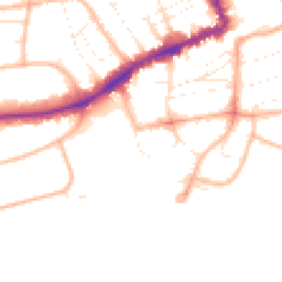 Daytime road noise heatmap for BH5 1BD