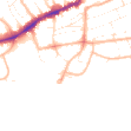 Daytime road noise heatmap for BH5 1BG