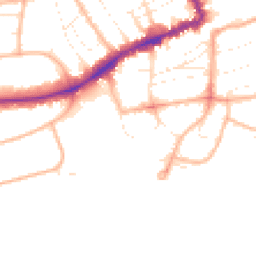 Daytime road noise heatmap for BH5 1BH