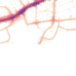 Daytime road noise heatmap for BH5 1BL