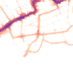 Daytime road noise heatmap for BH5 1BP
