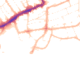 Daytime road noise heatmap for BH5 1BQ