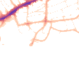 Daytime road noise heatmap for BH5 1BS