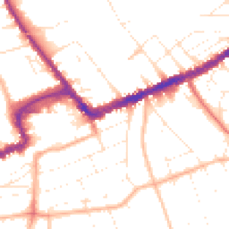 Daytime road noise heatmap for BH5 1BU