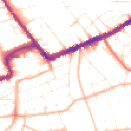 Daytime road noise heatmap for BH5 1BX