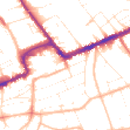 Daytime road noise heatmap for BH5 1BY