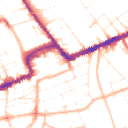 Daytime road noise heatmap for BH5 1BZ