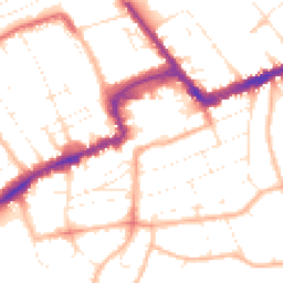Daytime road noise heatmap for BH5 1DB