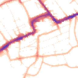 Daytime road noise heatmap for BH5 1DD