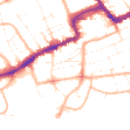 Daytime road noise heatmap for BH5 1DE