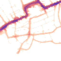 Daytime road noise heatmap for BH5 1DG