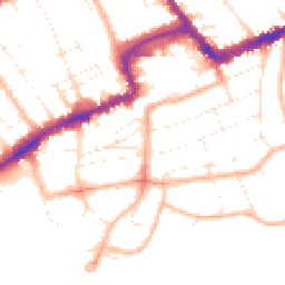 Daytime road noise heatmap for BH5 1DJ
