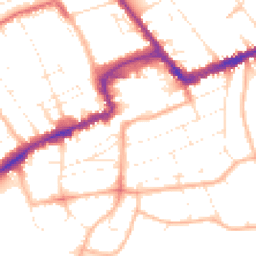 Daytime road noise heatmap for BH5 1DR