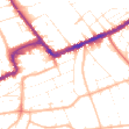Daytime road noise heatmap for BH5 1DS