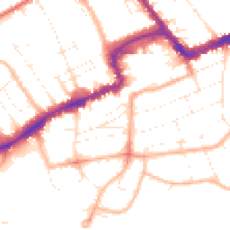 Daytime road noise heatmap for BH5 1DU