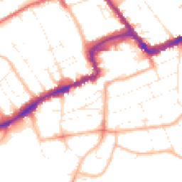 Daytime road noise heatmap for BH5 1EU