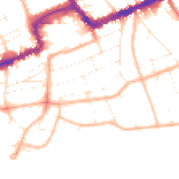 Daytime road noise heatmap for BH5 1HP