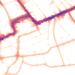 Daytime road noise heatmap for BH5 1HW