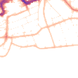 Daytime road noise heatmap for BH5 1JA