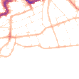 Daytime road noise heatmap for BH5 1JD