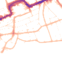 Daytime road noise heatmap for BH5 1JG
