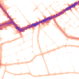 Daytime road noise heatmap for BH5 1LH