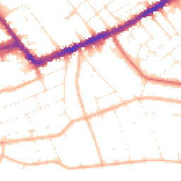 Daytime road noise heatmap for BH5 1LP