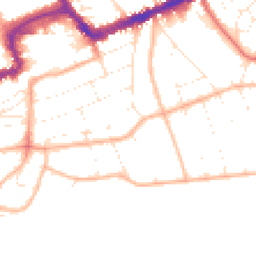 Daytime road noise heatmap for BH5 1LX