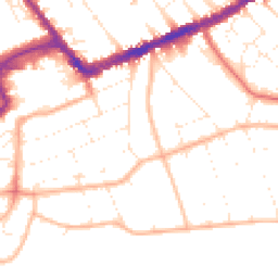 Daytime road noise heatmap for BH5 1NB