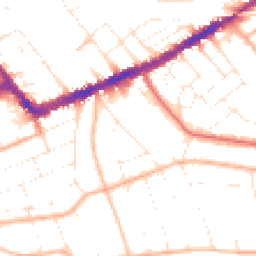 Daytime road noise heatmap for BH5 1NN