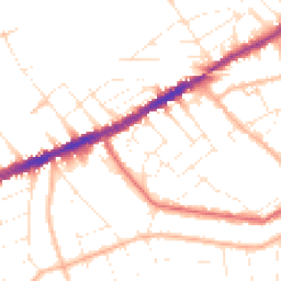 Daytime road noise heatmap for BH5 2AG