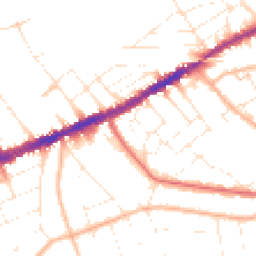 Daytime road noise heatmap for BH5 2AP
