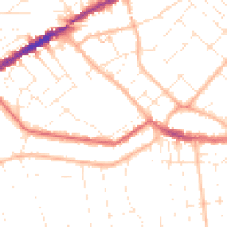 Daytime road noise heatmap for BH5 2AR