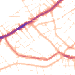 Daytime road noise heatmap for BH5 2AT