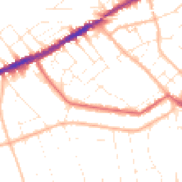 Daytime road noise heatmap for BH5 2AX