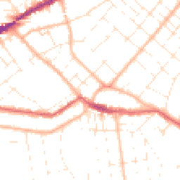 Daytime road noise heatmap for BH5 2BY