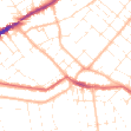 Daytime road noise heatmap for BH5 2DA