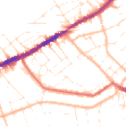 Daytime road noise heatmap for BH5 2DH