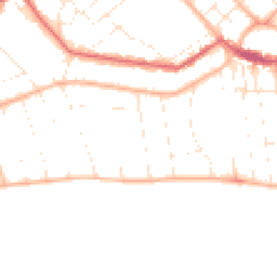Daytime road noise heatmap for BH5 2DT
