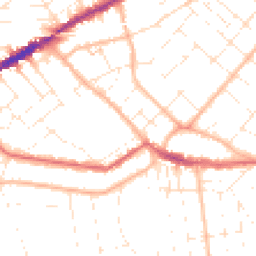 Daytime road noise heatmap for BH5 2HH