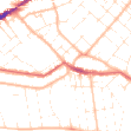 Daytime road noise heatmap for BH5 2HL