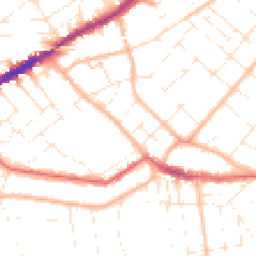 Daytime road noise heatmap for BH5 2HZ