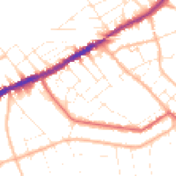 Daytime road noise heatmap for BH5 2JG
