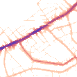 Daytime road noise heatmap for BH5 2JH