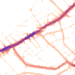 Daytime road noise heatmap for BH5 2JP