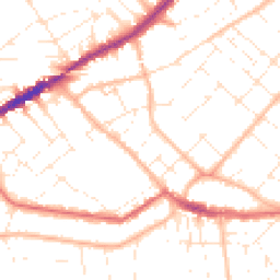 Daytime road noise heatmap for BH5 2JT